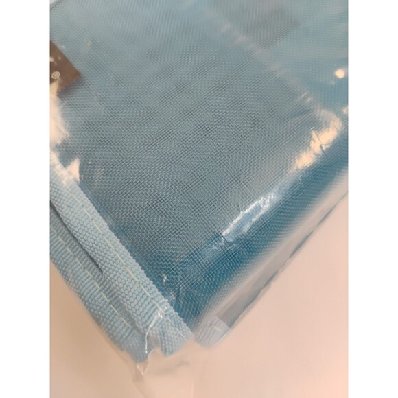 Mesh beach bag 6 pockets sand proof Blue gym Tote Bag Large - Picture 9 of 9